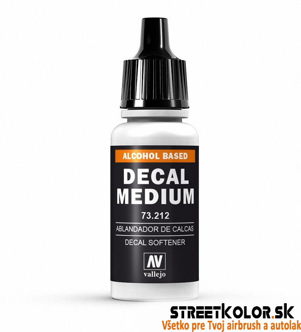 Vallejo 73.212 Decal Softener - Płyn zmiękczający do kalkomanii 18ml