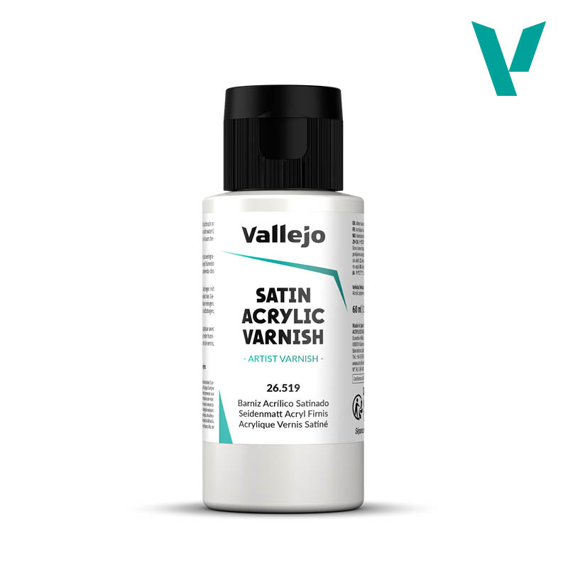 Vallejo 26.519 Satin Acrylic Varnish - Akrylowy lakier satynowy 60ml
