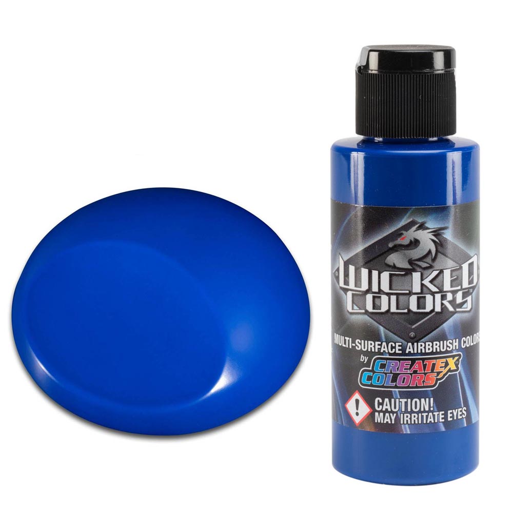 Wicked W007 Niebieska przezroczysta farba do aerografu 60ml