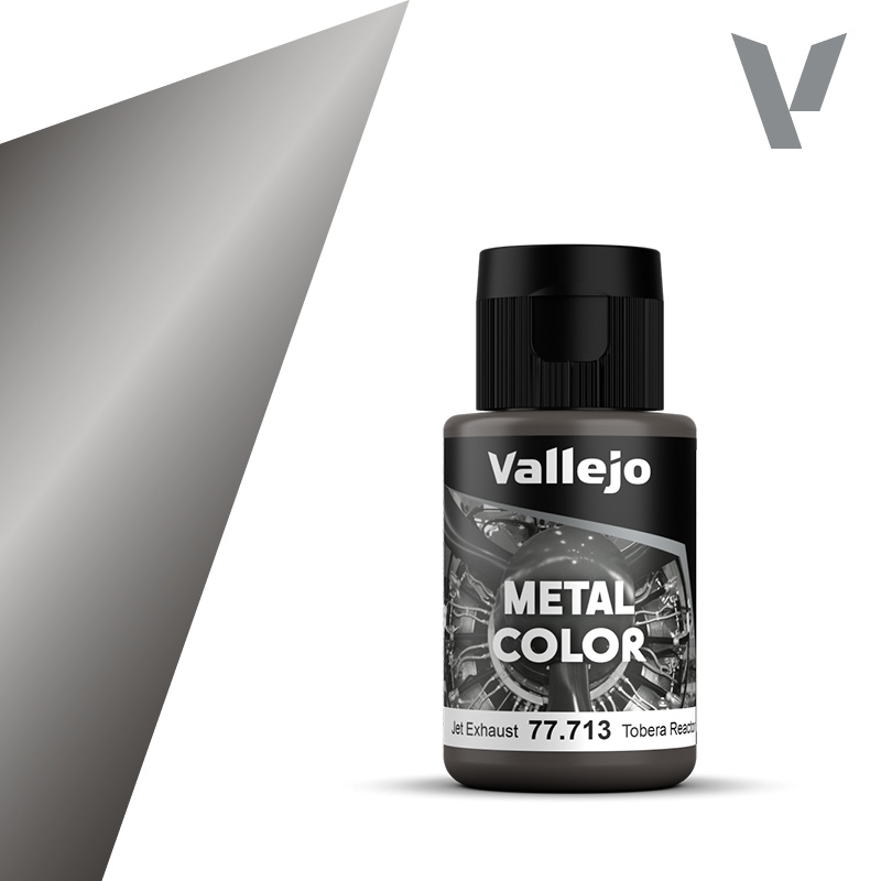 Vallejo 77.713 Jet Exhaust Metal Color - Metaliczna farba do aerografu (dysze silników odrzutowych) 32 ml