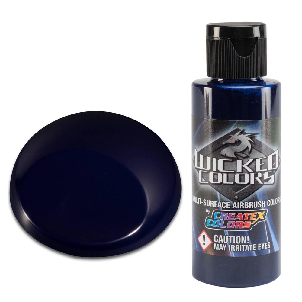 Wicked W008 Ciemnoniebieska przezroczysta farba do aerografu 60ml
