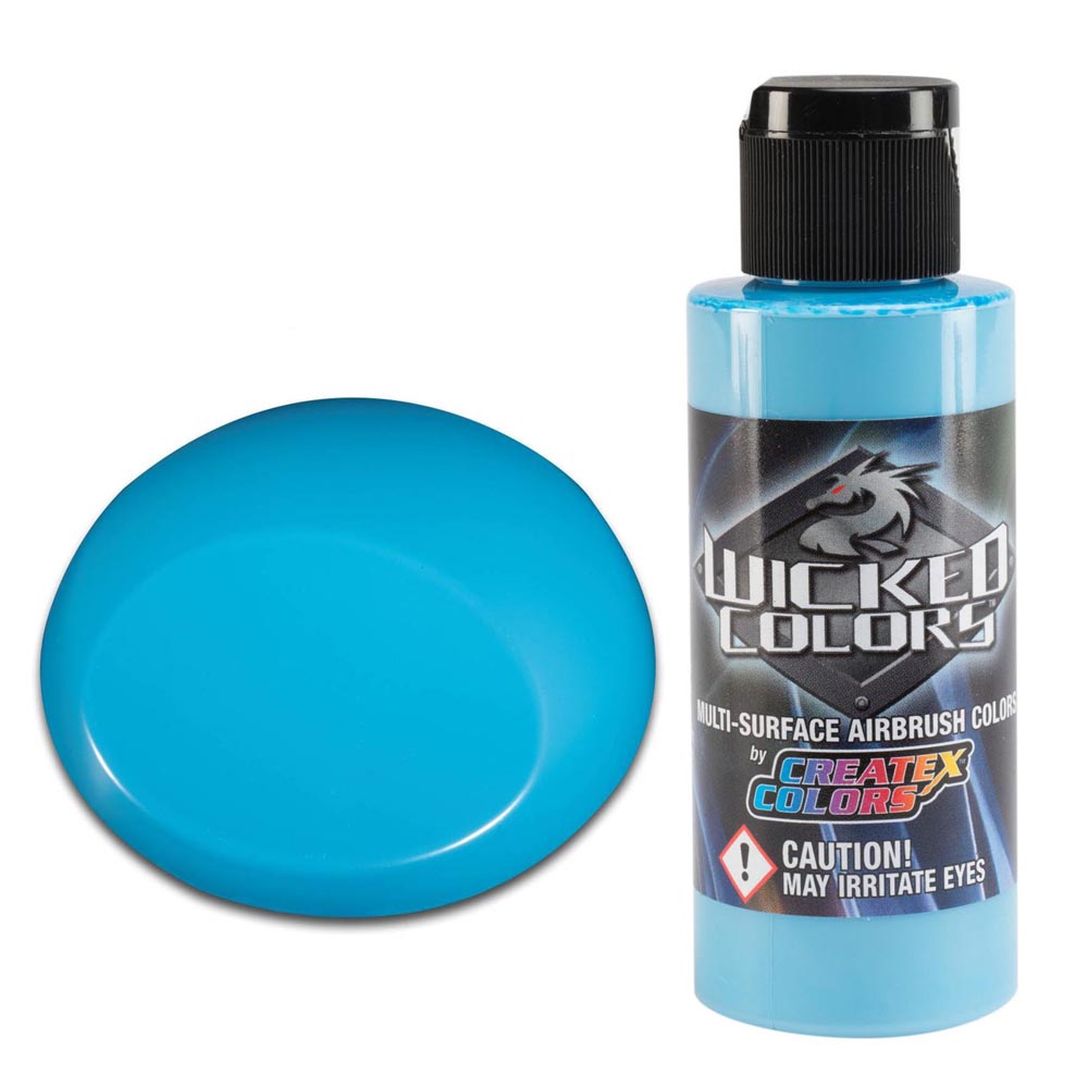 Wicked W013 Jasnoniebieska przezroczysta farba do aerografu, 60ml