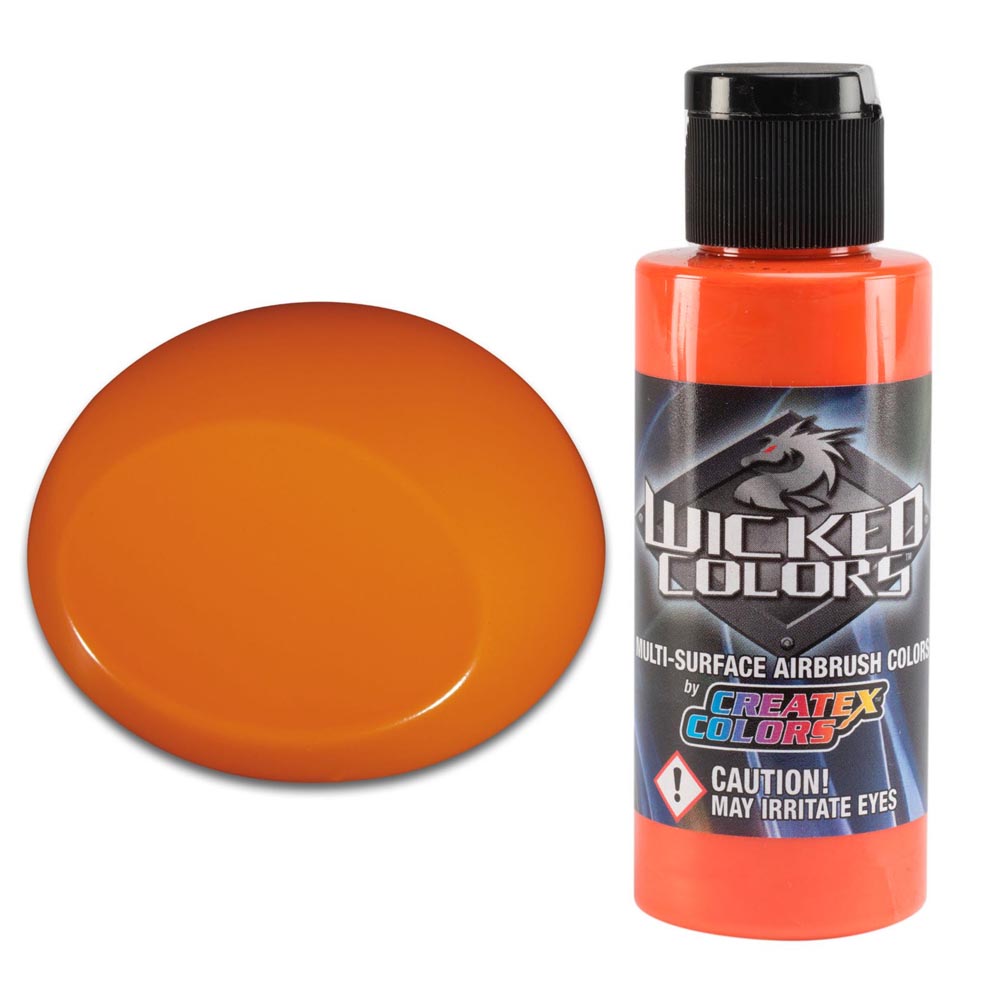 Wicked W004 Pomarańczowa przezroczysta farba do aerografu 60ml