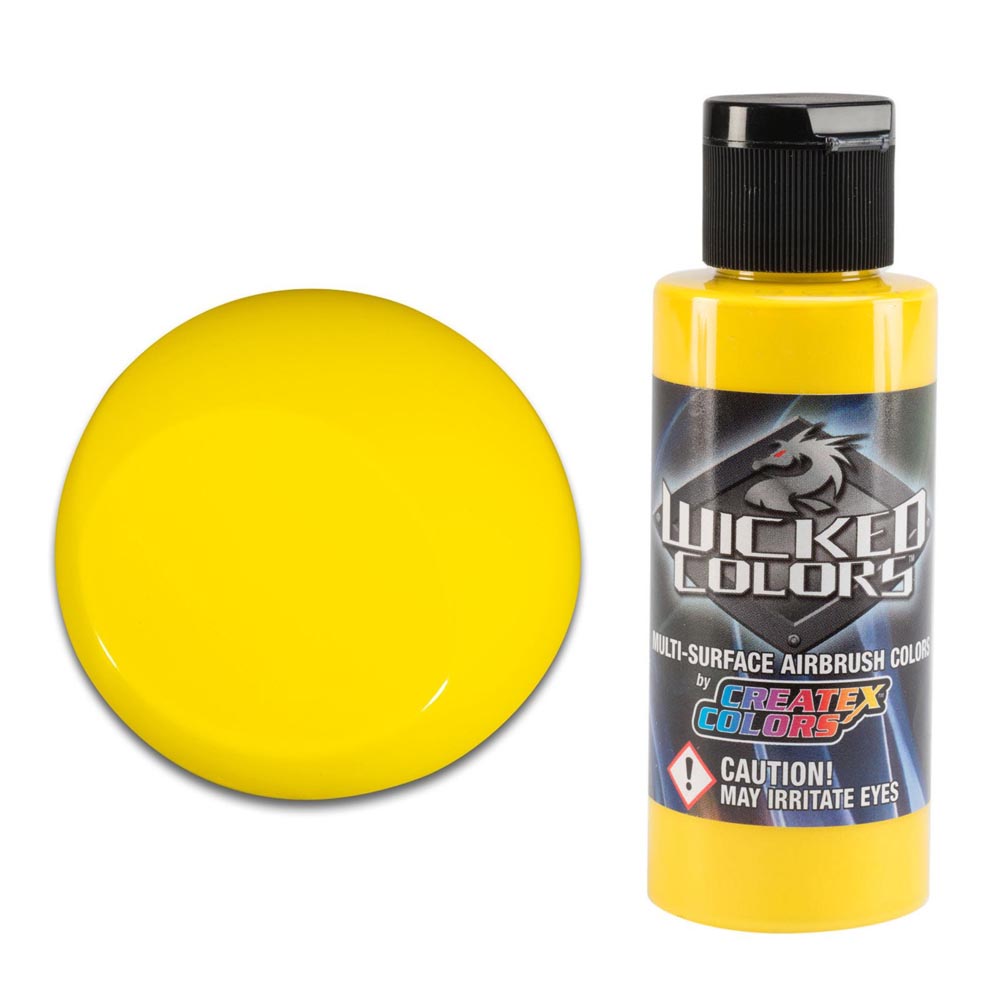 Wicked W003 Żółta przezroczysta farba do aerografu 60ml