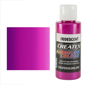 CreateX 5508 Fioletowa farba opalizująca do aerografu 60 ml (Iridescent Fuchsia)