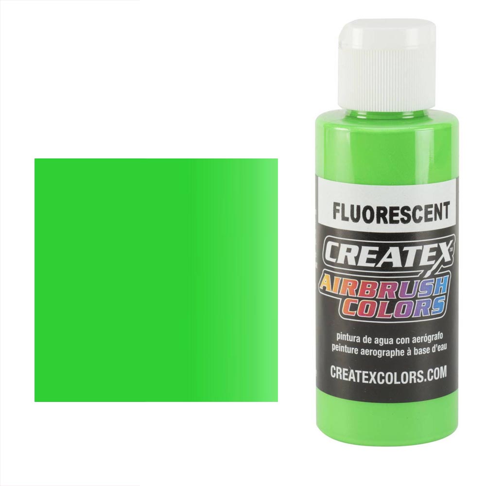 CreateX 5404 Zielona farba fluorescencyjna do aerografu 60 ml