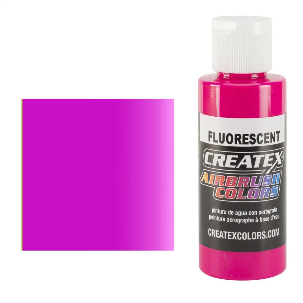 CreateX 5406 Purpurowa farba fluorescencyjna do aerografu 60 ml
