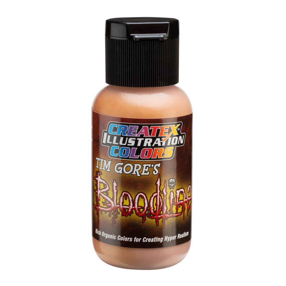 Ilustracyjna Oliwkowo-złota farba do aerografu CreateX 30 ml – 5017 Lifeline Olive Gold