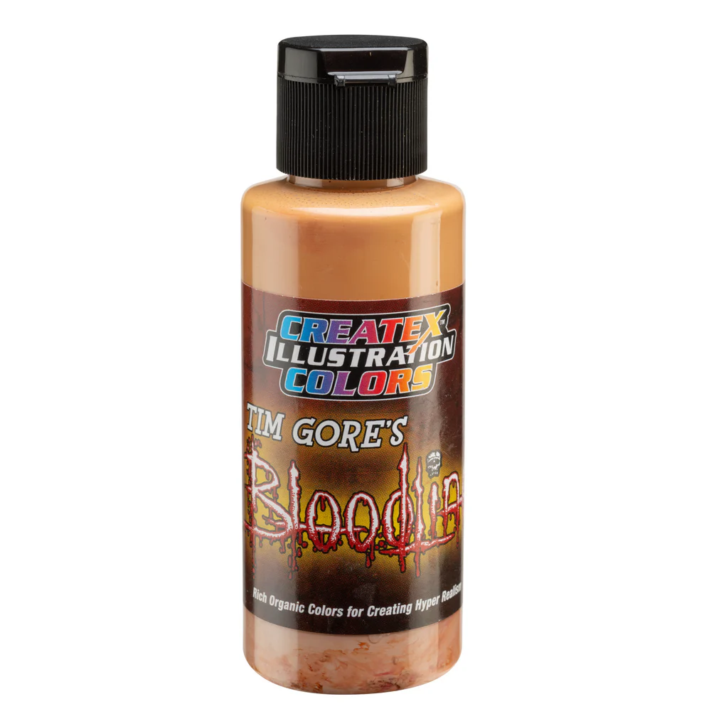 Ilustracyjna Oliwkowo-złota farba do aerografu CreateX 60 ml – 5017 Lifeline Olive Gold