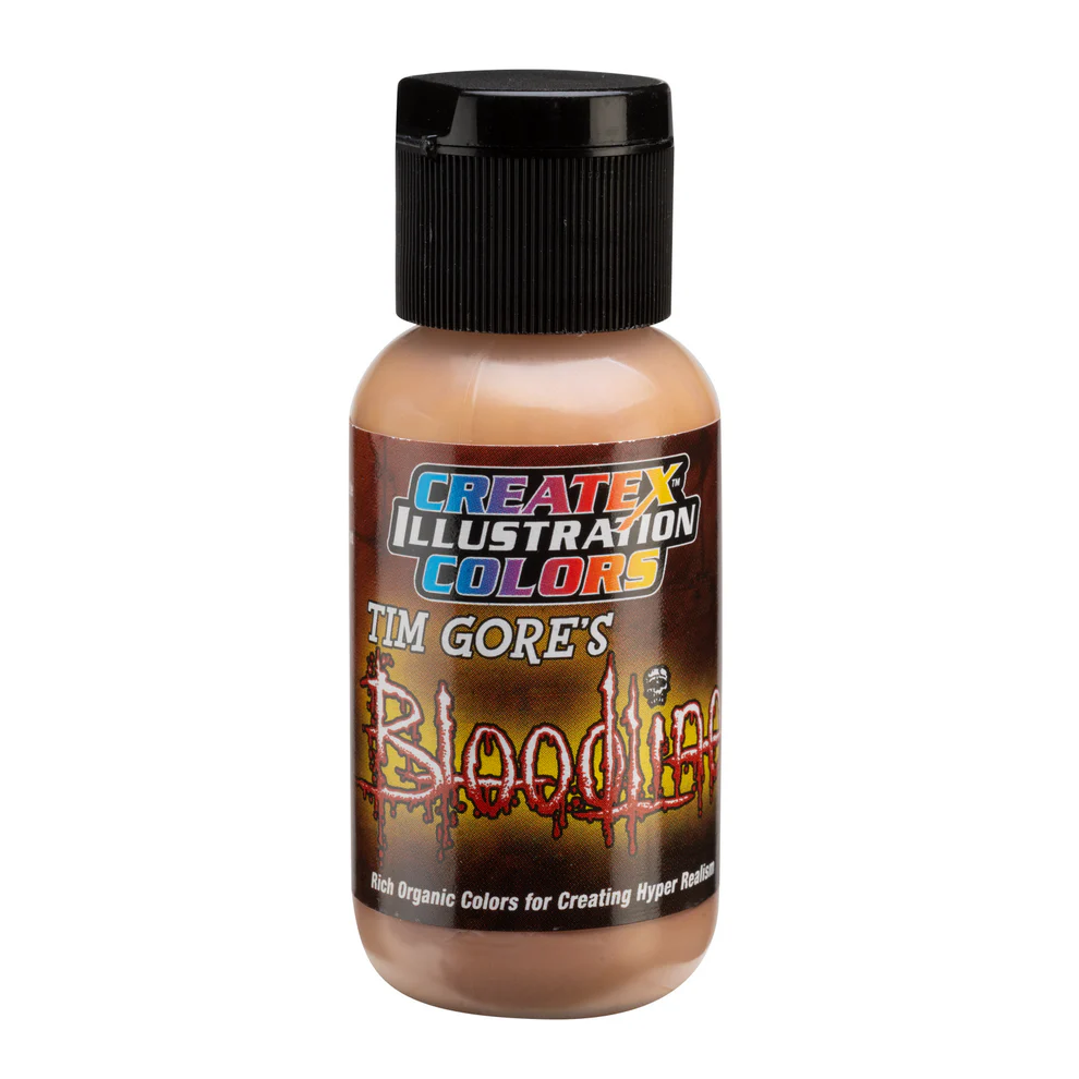 Ilustracyjna Jasna espresso farba do aerografu CreateX 30 ml – 5019 Lifeline Light Espresso