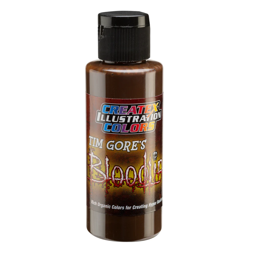 Ilustracyjna Brązowa farba do aerografu CreateX 5046 60 ml – Illustration Blunt Trauma Umber Bloodline