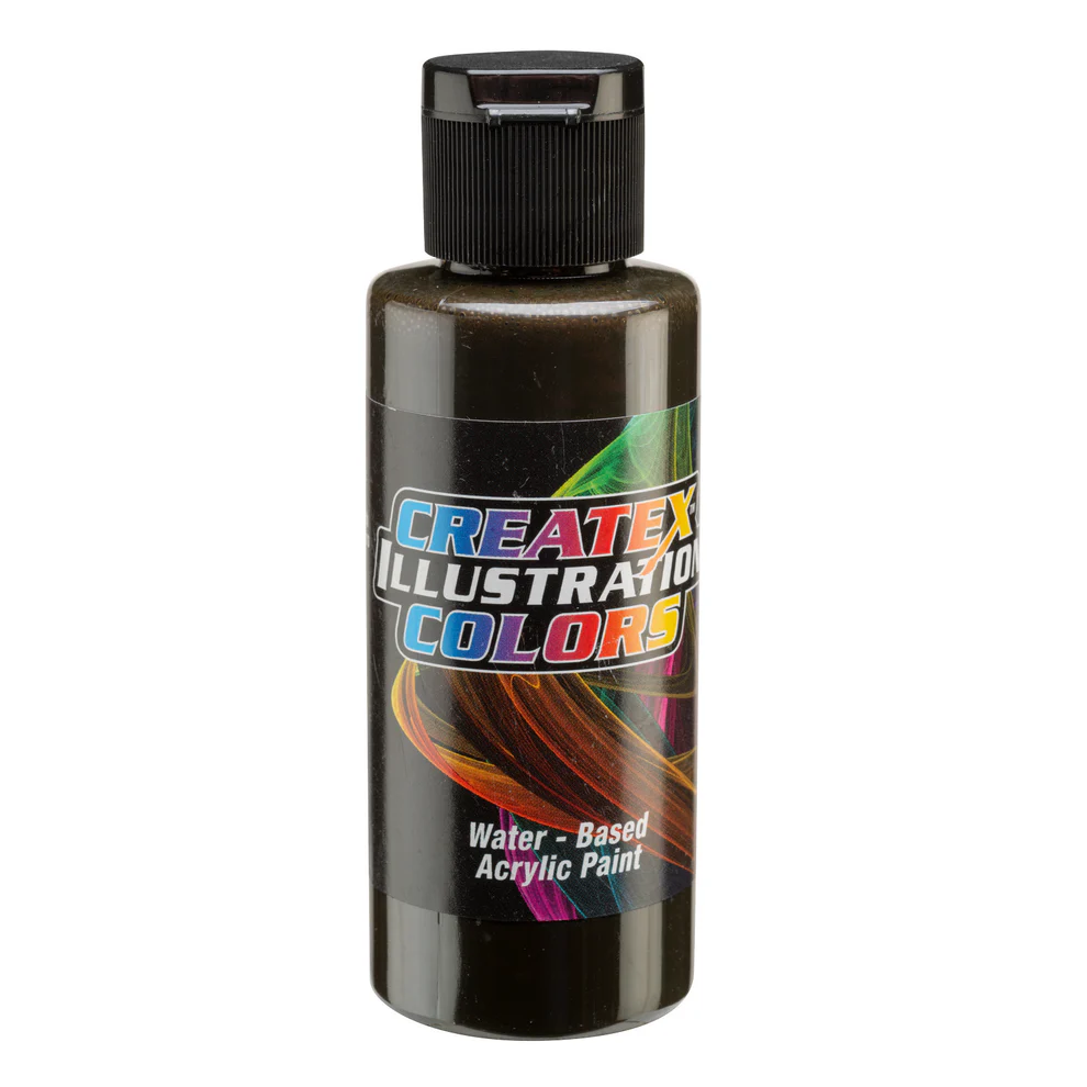 Ilustracyjna Sepia farba do aerografu CreateX 60 ml – 5063 Transparent Sepia